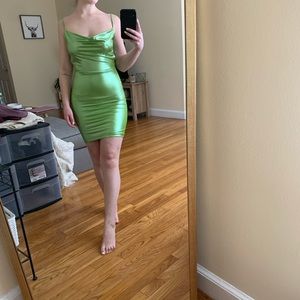 Women’s cowl neck mini dress